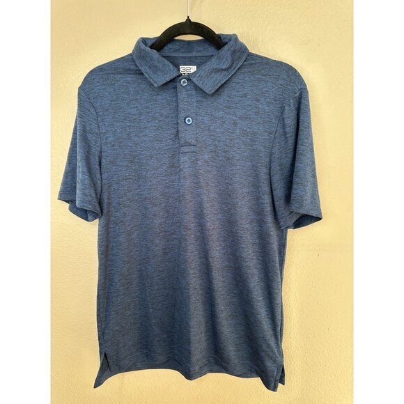 32 Degrees Mens Blue Polo Small collared short‎ sleeve Polyester pullover Golf - Picture 2 of 7